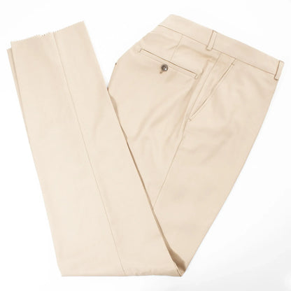 Men's Beige 3-Piece Suit With Double-Breasted Vest