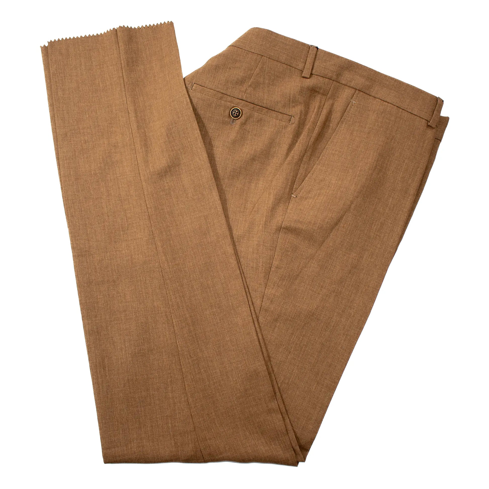 Taupe with Black Pinstripe 3-Piece Slim-Fit Suit