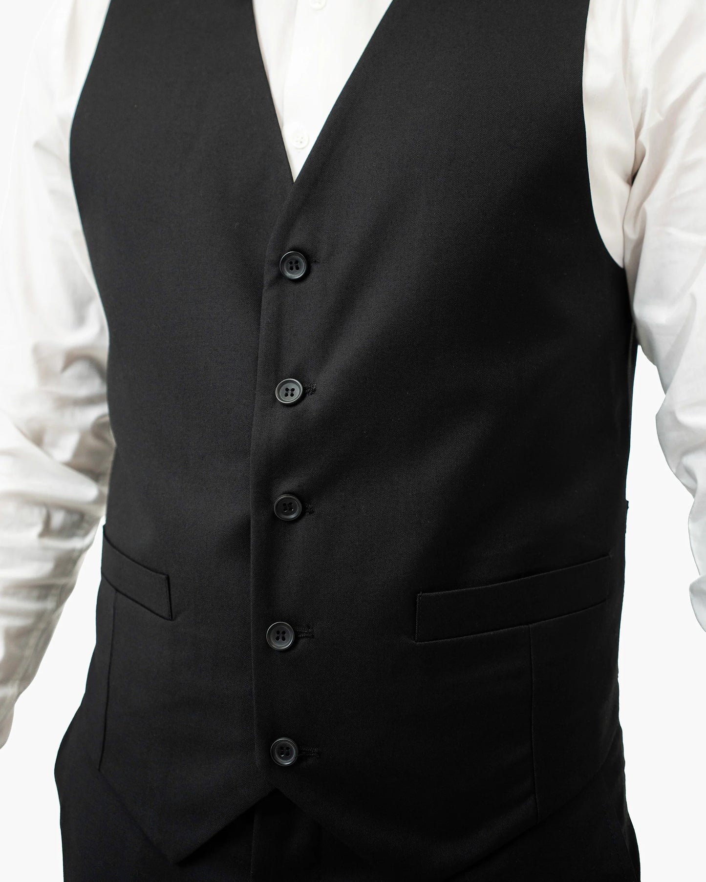 Emiliano | Black Suit Vest