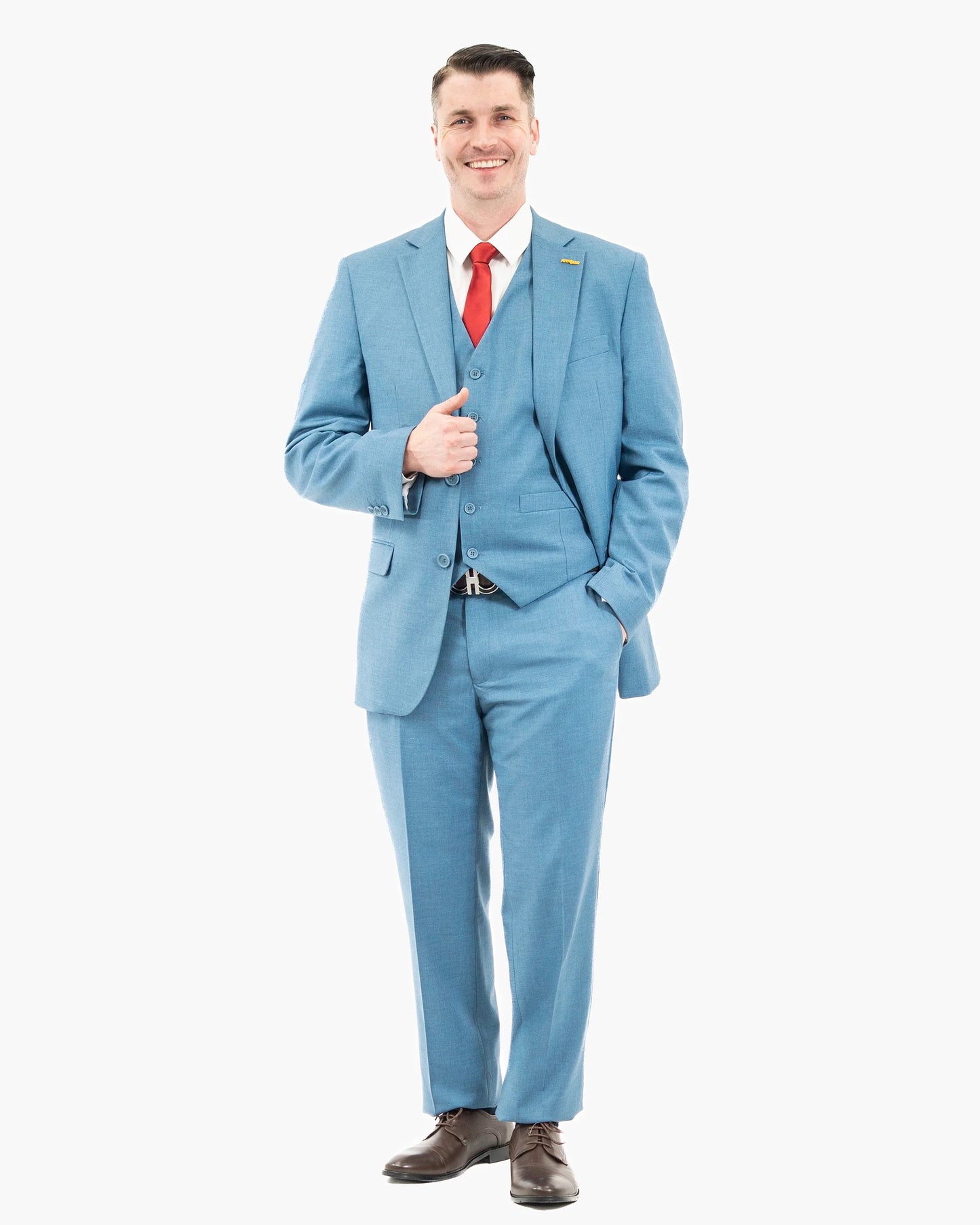 Emiliano | Steel Blue Suit Pants