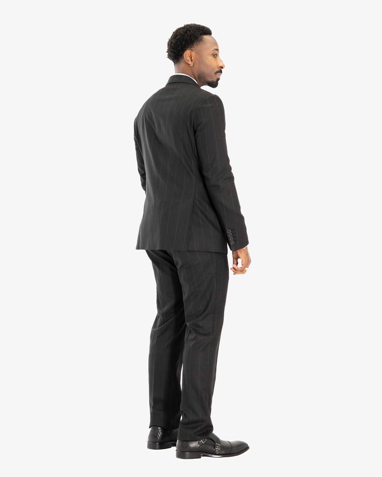 Archer | Pinstriped 2-Piece Double-Breasted Tailored-Fit Suit