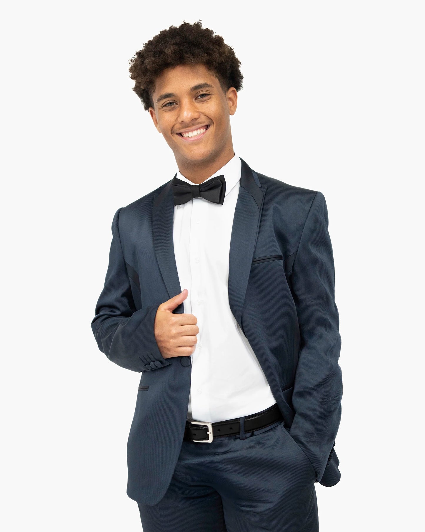 Midnight 2-Piece Slim-Fit Tuxedo With Designer Lapels