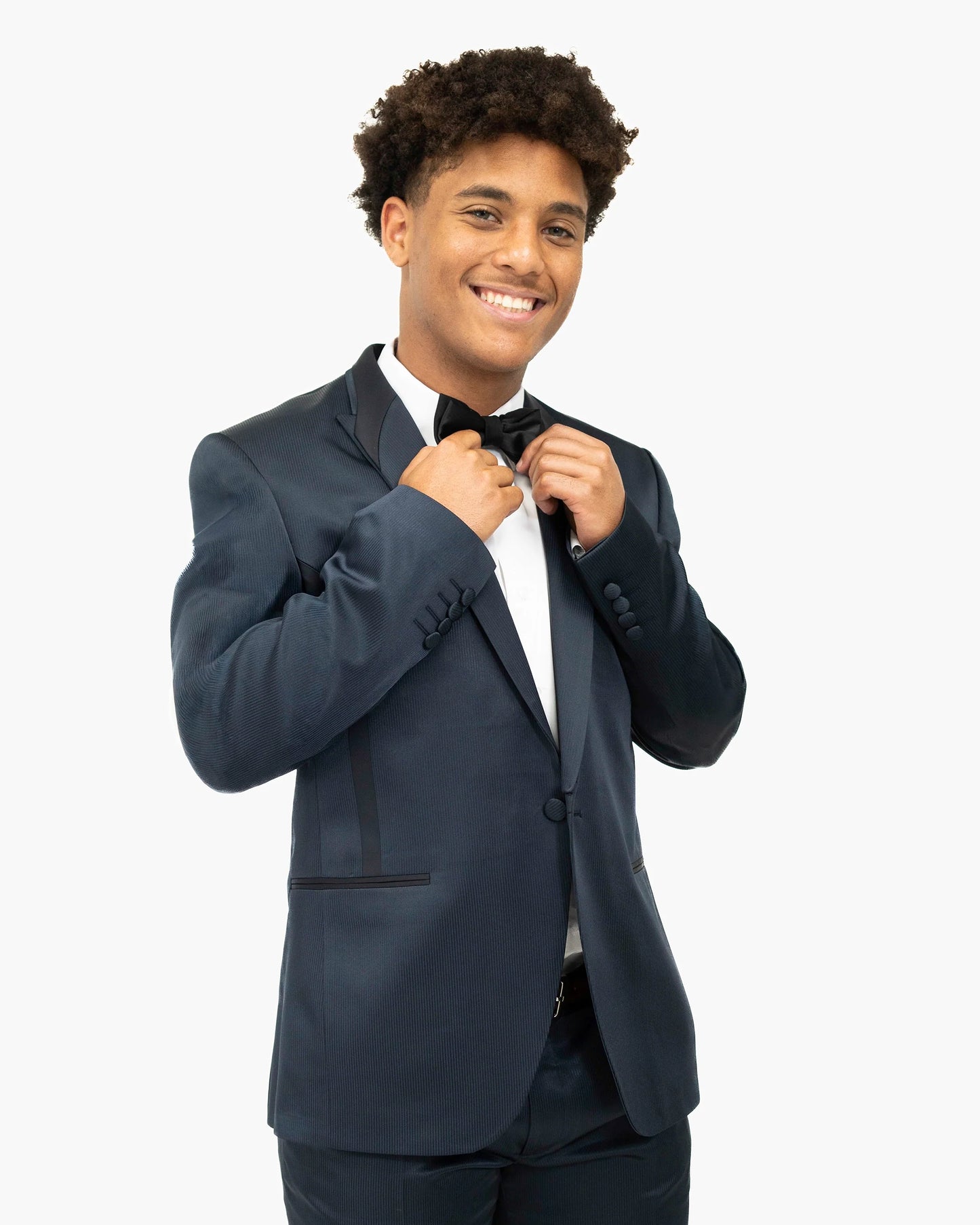 Midnight 2-Piece Slim-Fit Tuxedo With Designer Lapels