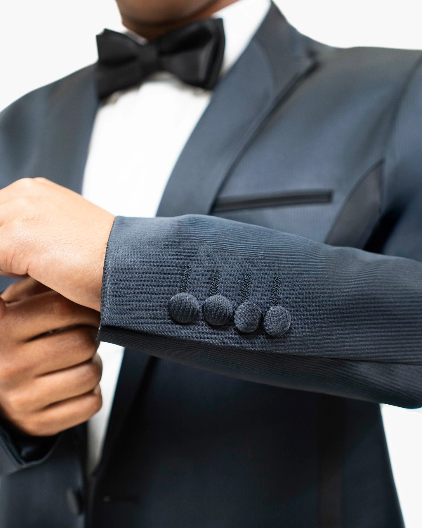 Midnight 2-Piece Slim-Fit Tuxedo With Designer Lapels