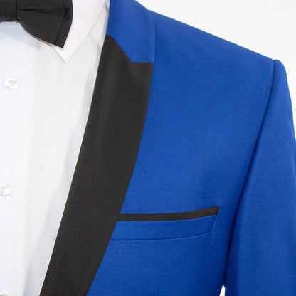 Royal Blue Solid 2-Piece Slim-Fit Tuxedo