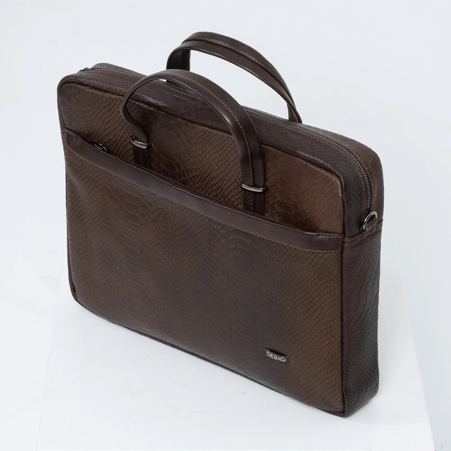 Snake Skin  Designed Leather Handmade Brief Case