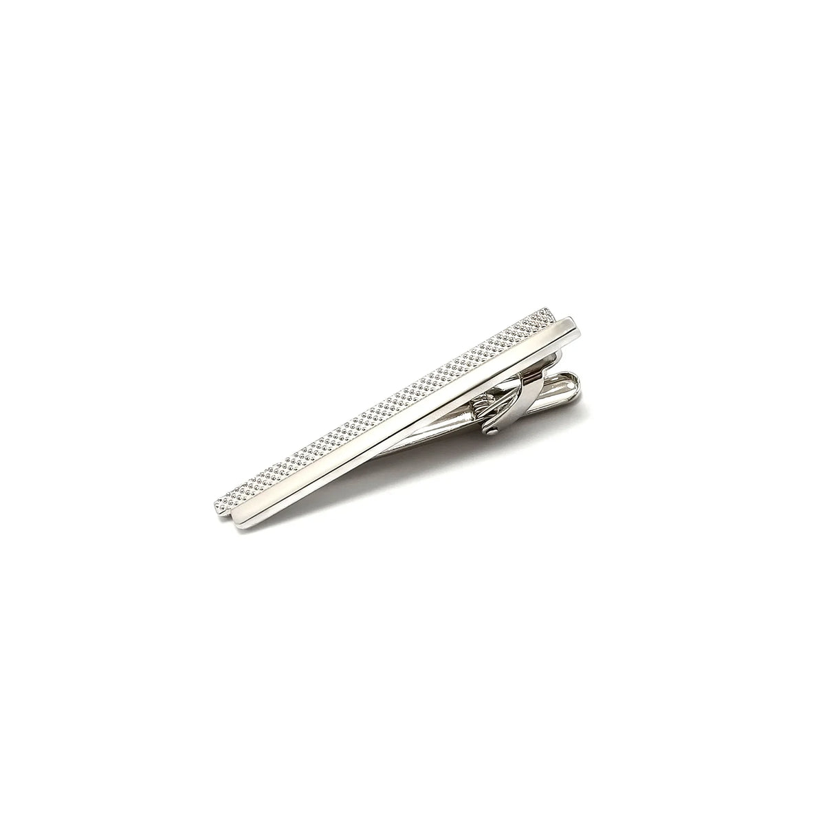 Offset Mother of Pearl Cufflinks & Tie-Bar Set