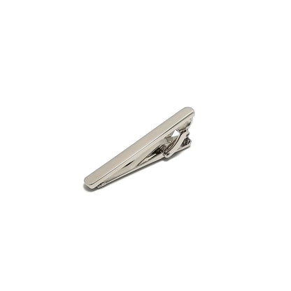 Silver & Wine Roundel Cufflinks & Tie-Bar Set