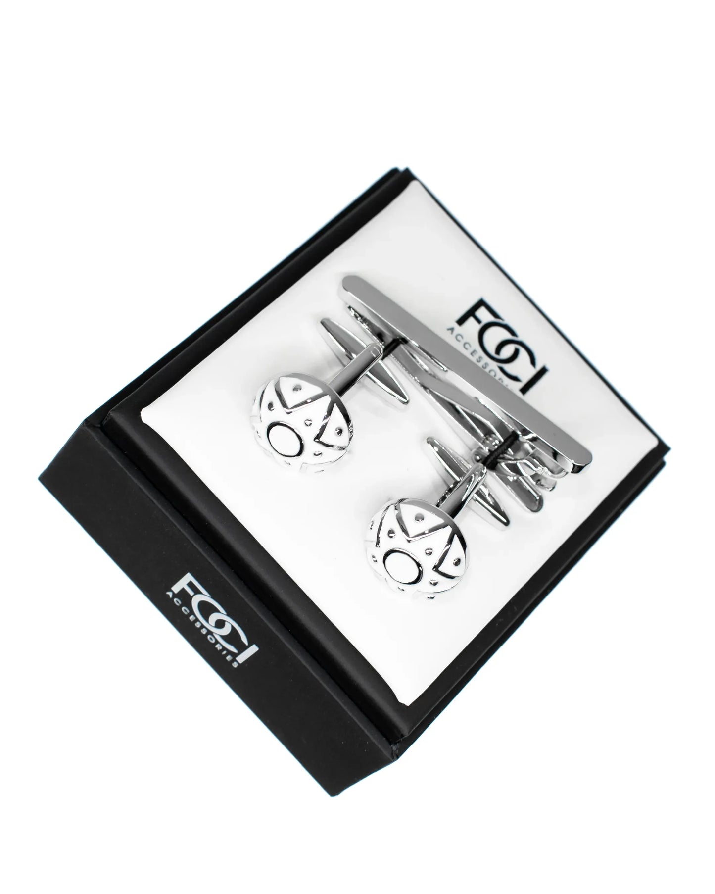 Star Roundel Cufflinks & Tie-Bar Set