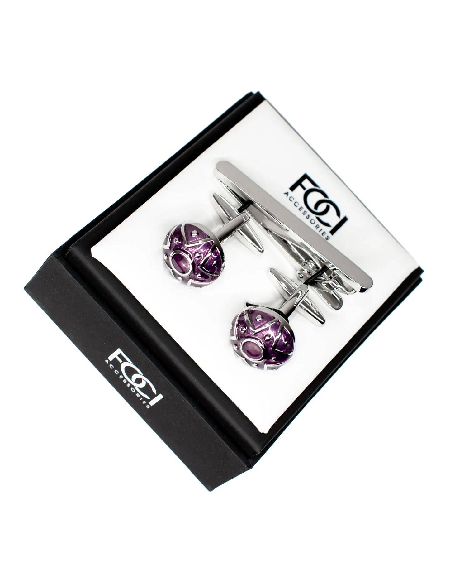 Star Roundel Cufflinks & Tie-Bar Set