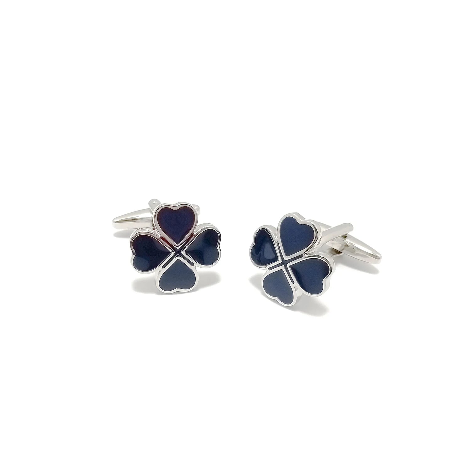 4-Leaf Clover Cufflinks & Tie-Bar Set