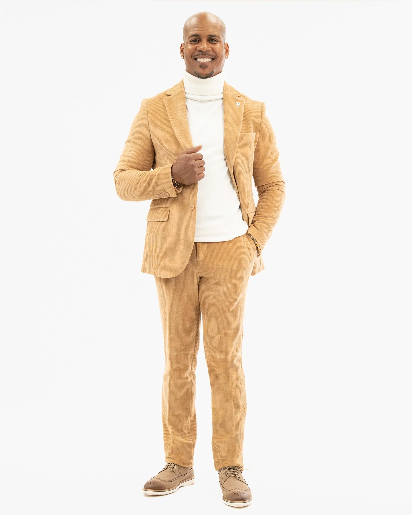 Cassidy | 2-Piece Tailored-Fit Corduroy Suit