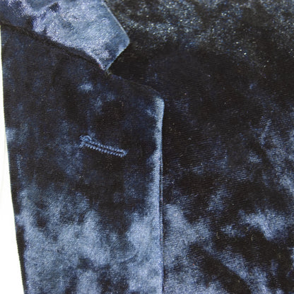 Navy Velour 3-Piece Slim-Fit Tuxedo