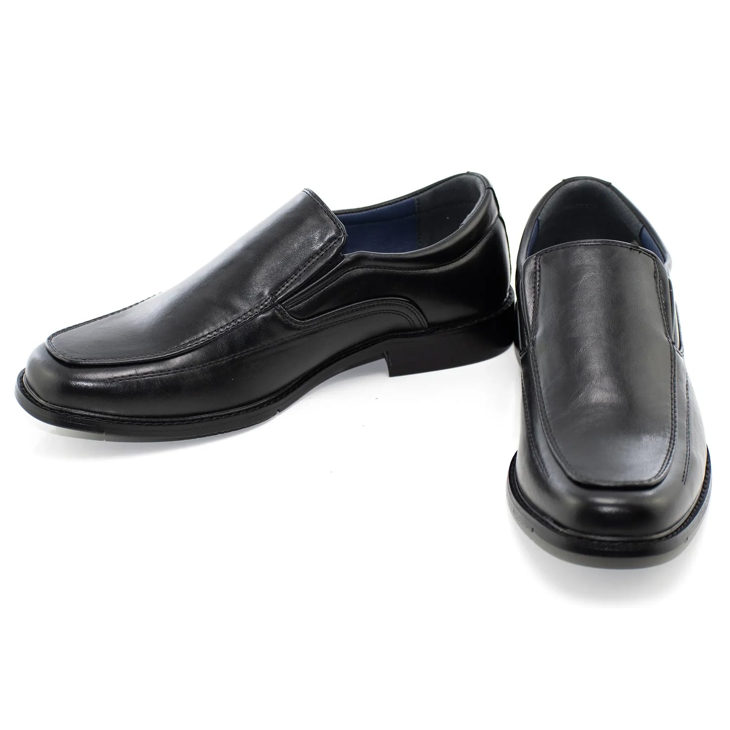 Black Square-Toed Dress Loafer