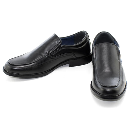 Black Square-Toed Dress Loafer