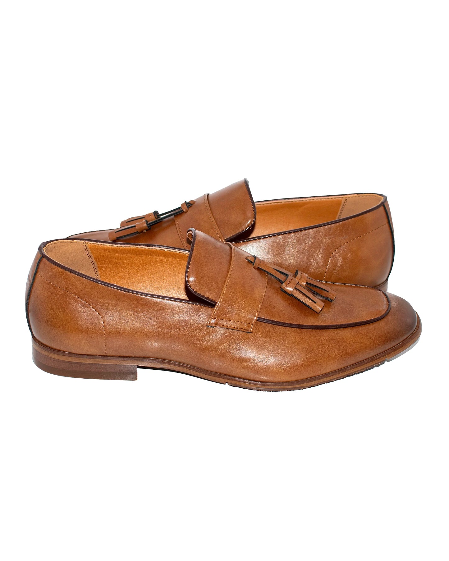 Dark Cognac Tasseled Loafer