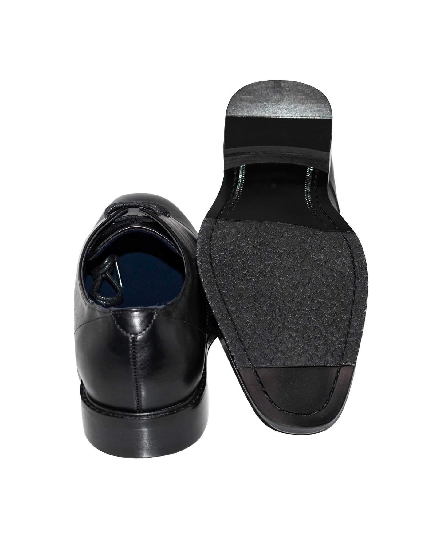 Plain-Toe Lace-Up Derby Dress Shoes