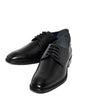 Plain-Toe Lace-Up Derby Dress Shoes