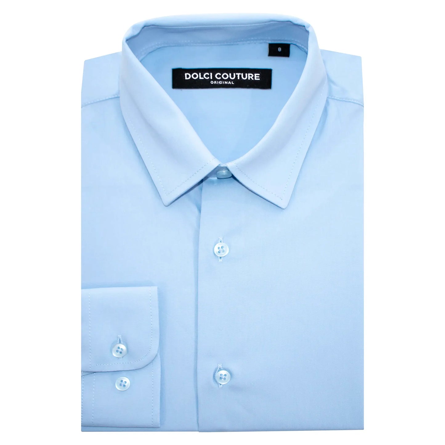 Light Blue Stretch Kids Dress Shirt
