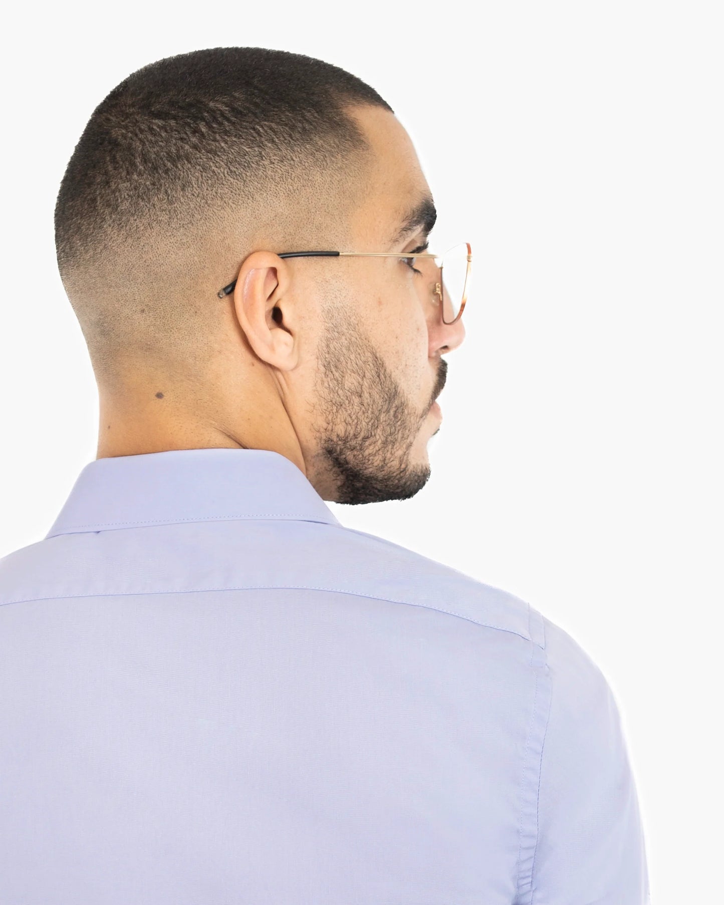 Lavender Stretch Slim-Fit Dress Shirt
