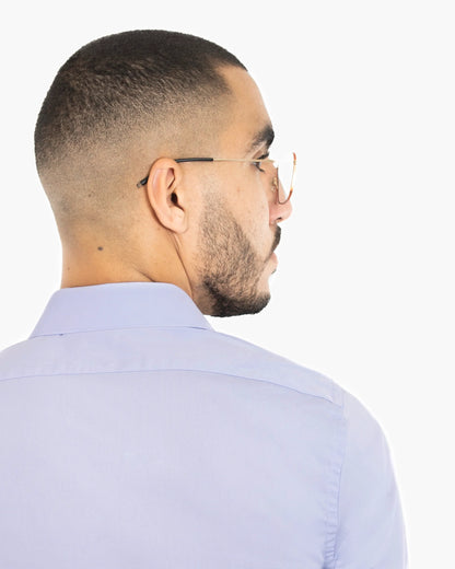 Lavender Stretch Slim-Fit Dress Shirt