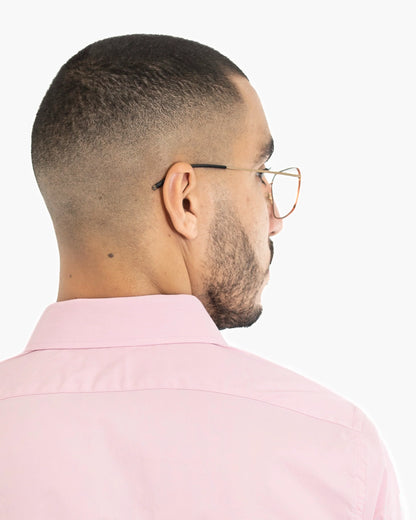 Light Pink Stretch Slim-Fit Dress Shirt