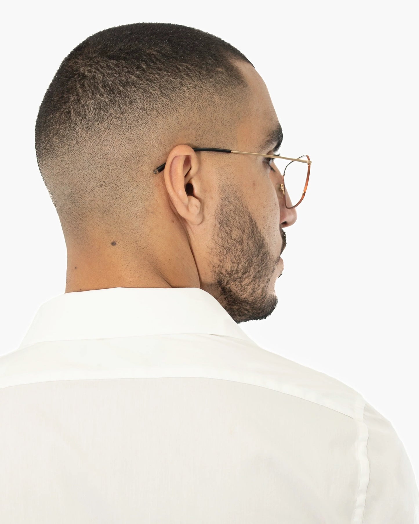 Off-White Stretch Slim-Fit Dress Shirt