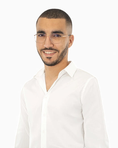Off-White Stretch Slim-Fit Dress Shirt