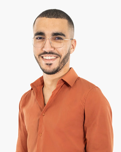 Rust Stretch Slim-Fit Dress Shirt