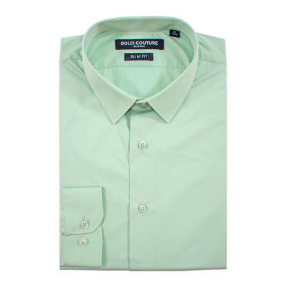 Sage Stretch Slim-Fit Dress Shirt
