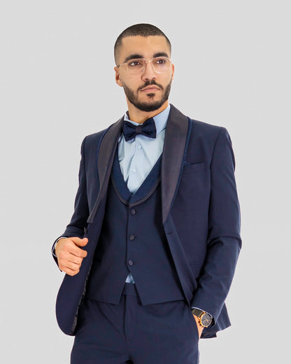 Midnight Stardust 3-Piece Tailored-Fit Tuxedo
