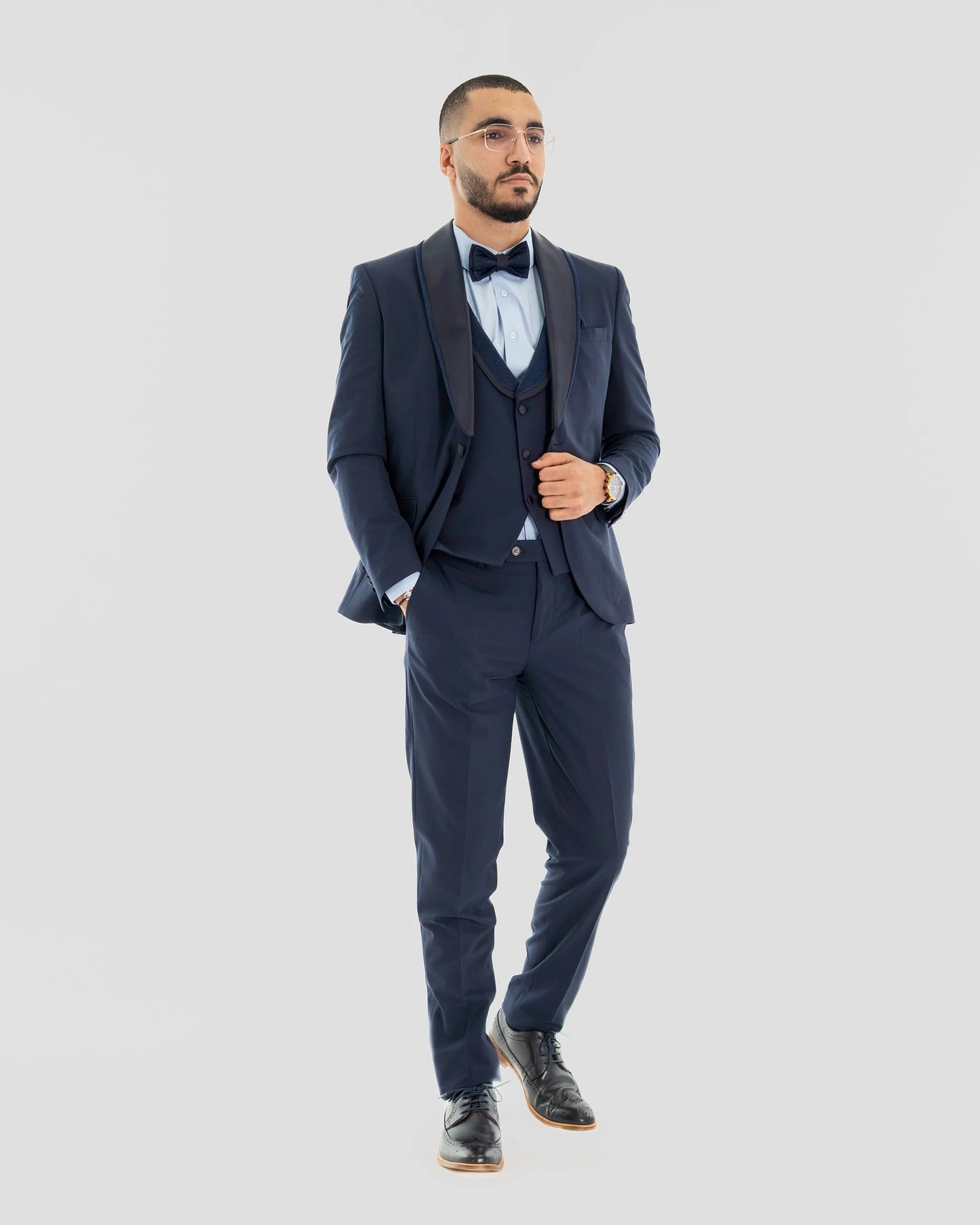 Midnight Stardust 3-Piece Tailored-Fit Tuxedo