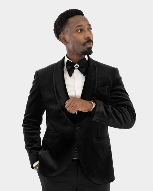 Amari | Velvet 3-Piece Tailored-Fit Tuxedo