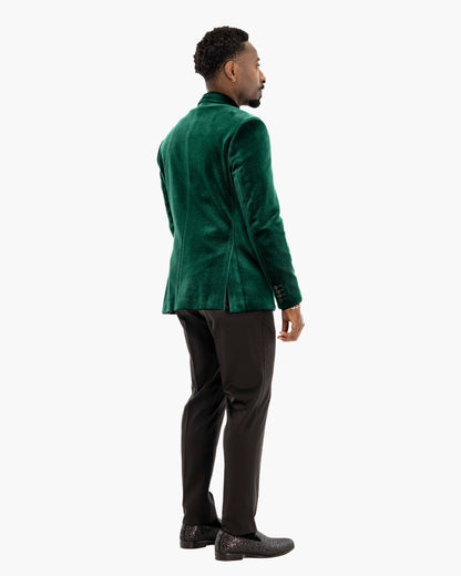 Amari | Velvet 3-Piece Tailored-Fit Tuxedo