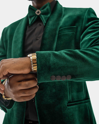 Amari | Velvet 3-Piece Tailored-Fit Tuxedo