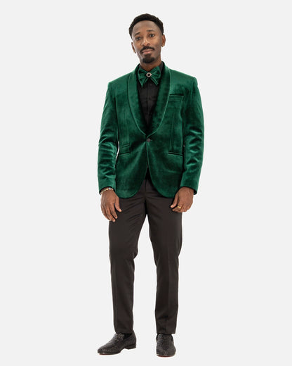 Amari | Velvet 3-Piece Tailored-Fit Tuxedo