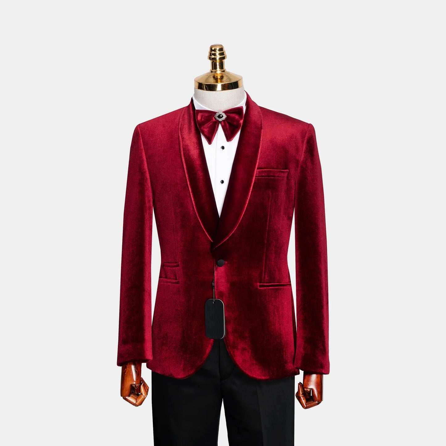 Amari | Velvet 3-Piece Tailored-Fit Tuxedo