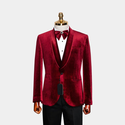Amari | Velvet 3-Piece Tailored-Fit Tuxedo