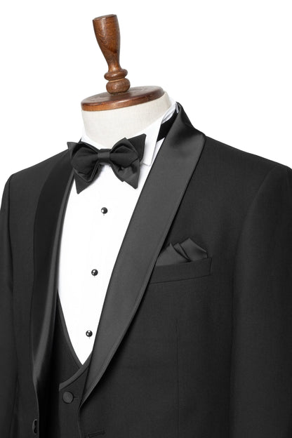 Black Noir 3-Piece Tailored-Fit Tuxedo