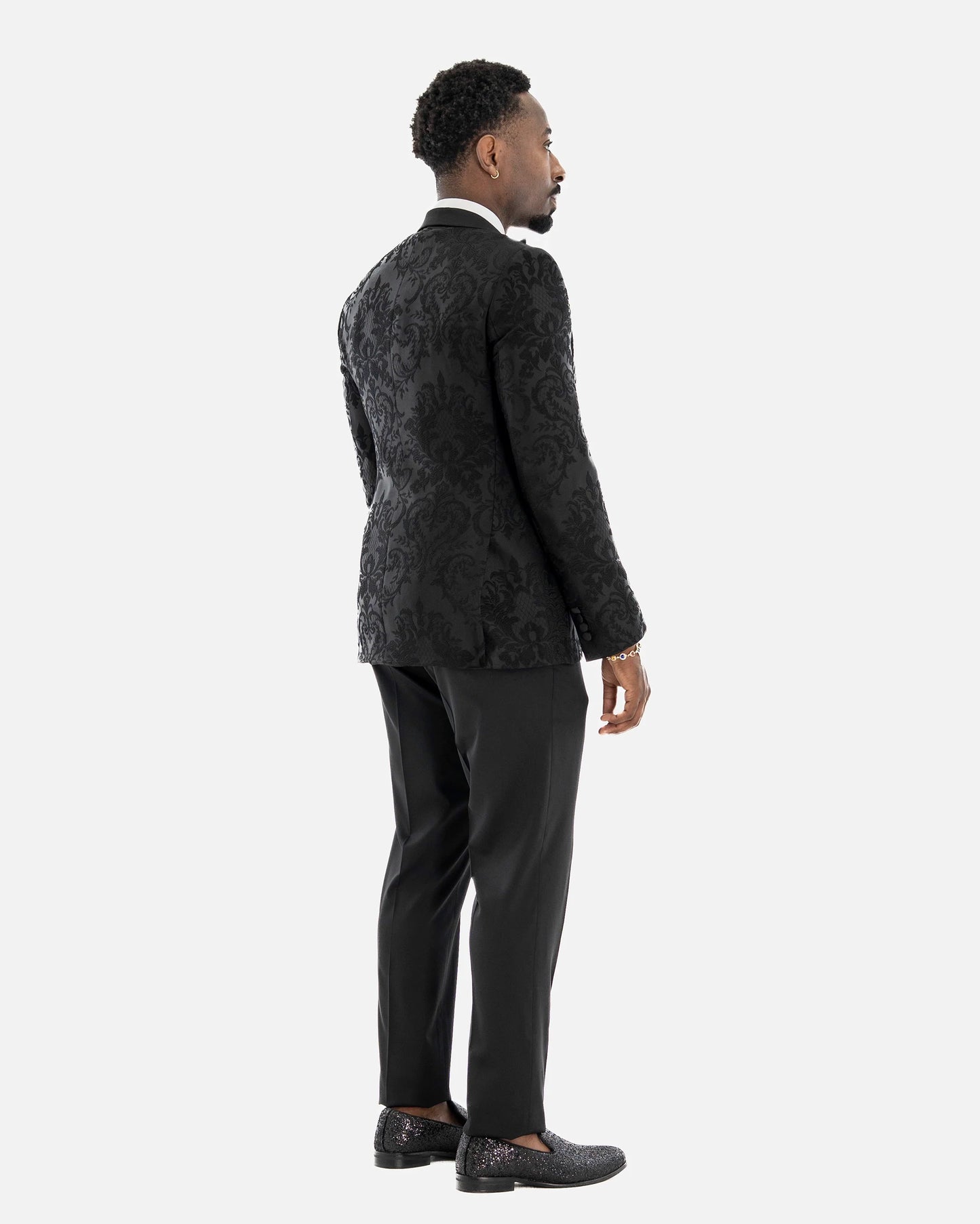 Black Regent 3-Piece Tailored-Fit Tuxedo