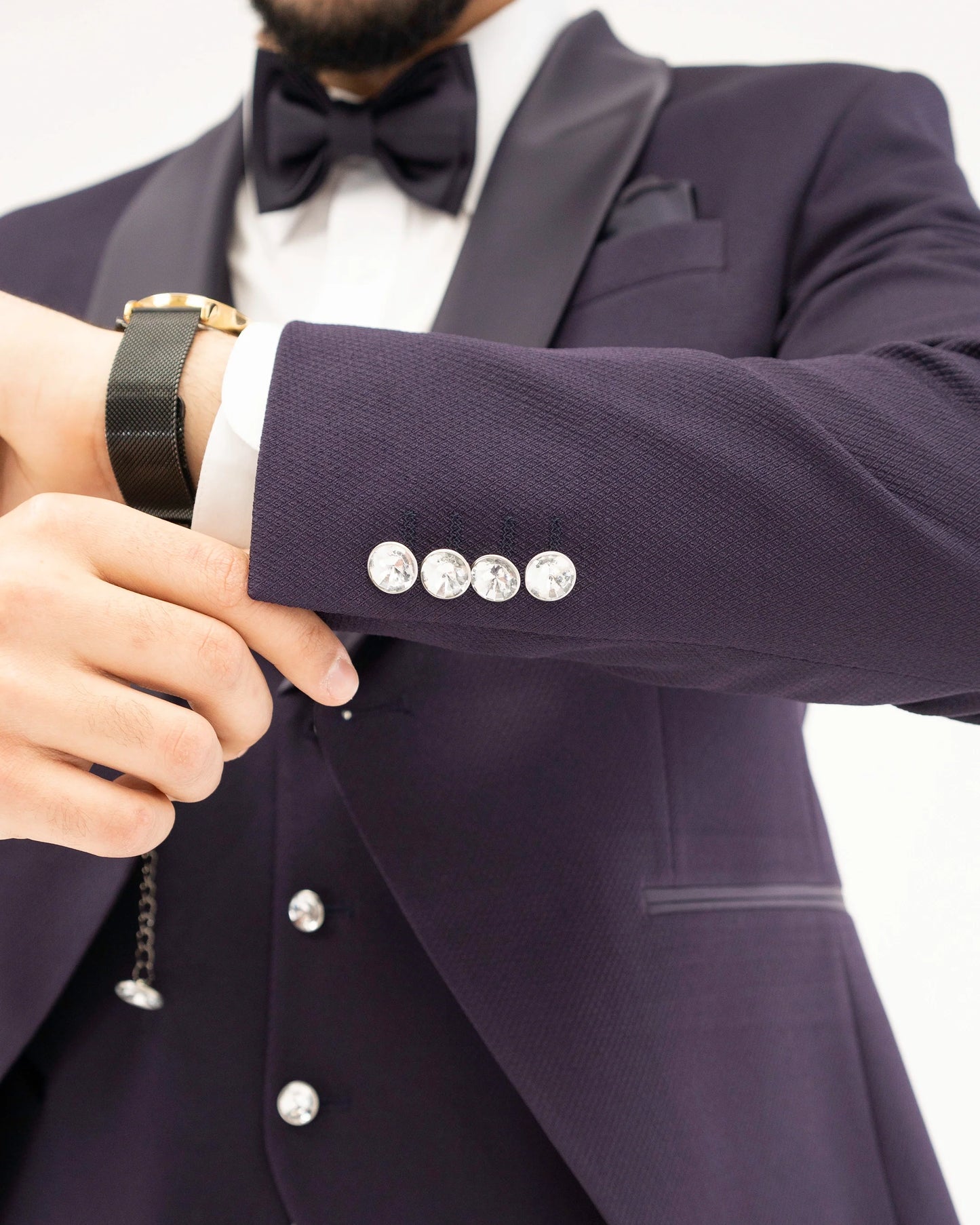 Rudolfo | 3-Piece Tailored-Fit Tuxedo with Chain Closure