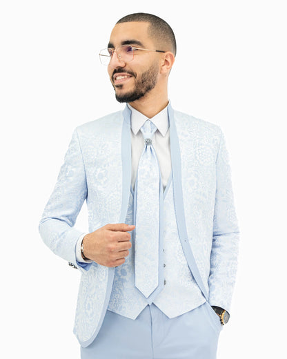 Virgil | Floral Western 3-Piece Tailored-Fit Tuxedo