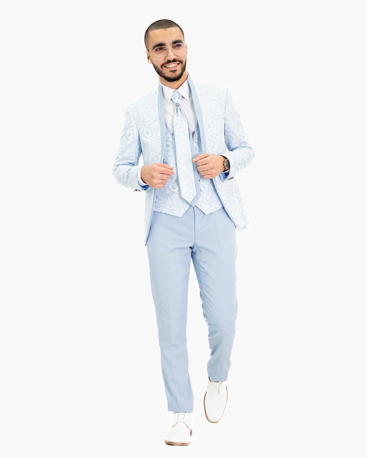 Virgil | Floral Western 3-Piece Tailored-Fit Tuxedo