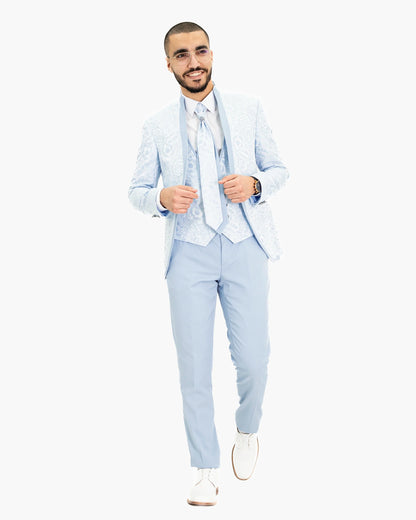 Virgil | Floral Western 3-Piece Tailored-Fit Tuxedo