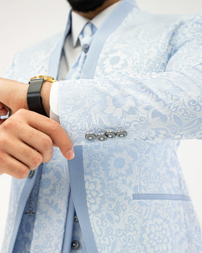 Virgil | Floral Western 3-Piece Tailored-Fit Tuxedo