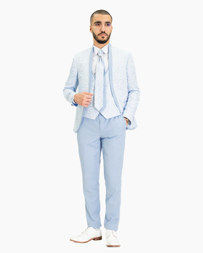 Virgil | Floral Western 3-Piece Tailored-Fit Tuxedo
