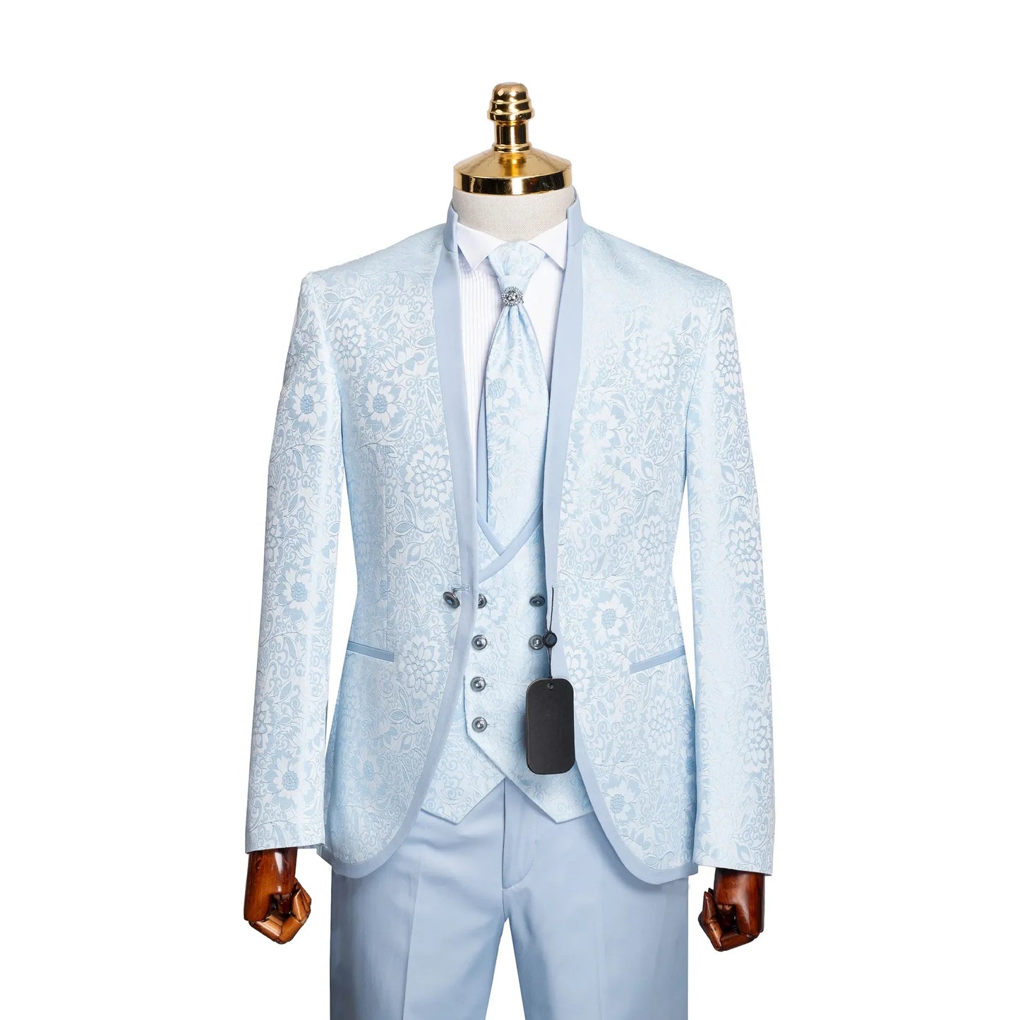 Virgil | Floral Western 3-Piece Tailored-Fit Tuxedo