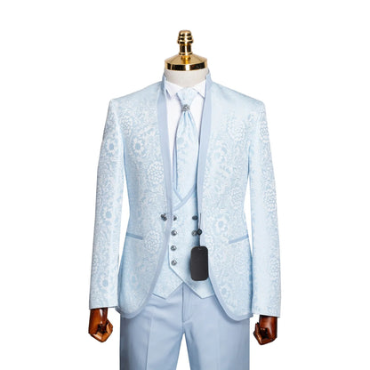 Virgil | Floral Western 3-Piece Tailored-Fit Tuxedo