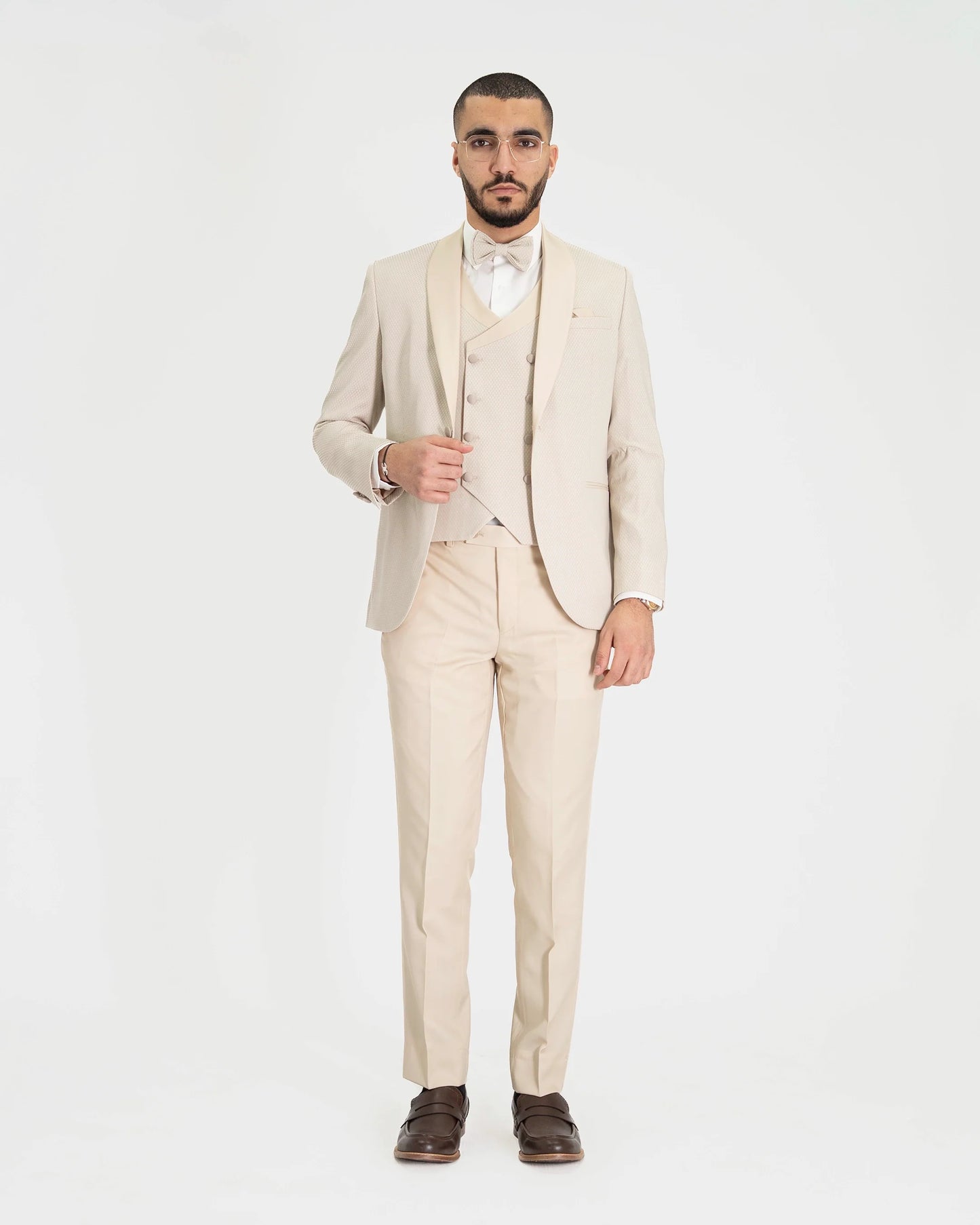 Arthur| Birdseye 3-Piece Tailored-Fit Tuxedo