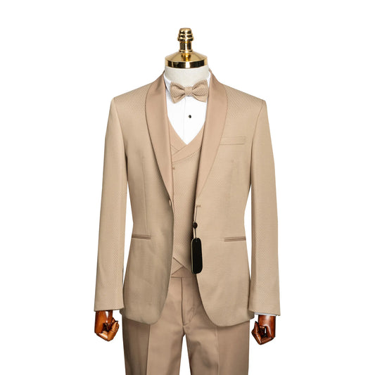 Arthur| Birdseye 3-Piece Tailored-Fit Tuxedo